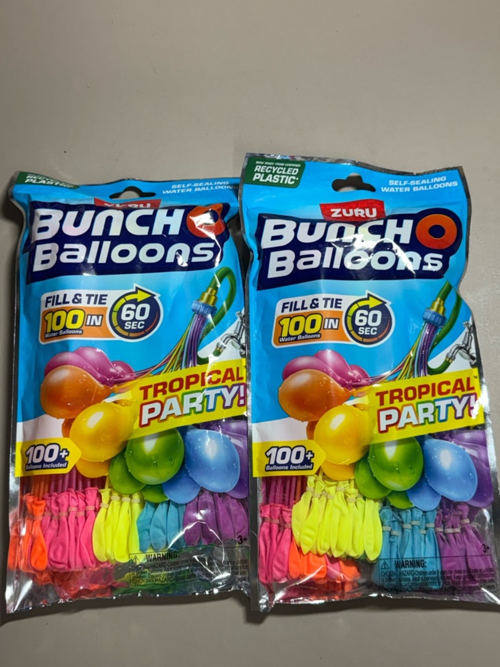 ZURU Bunch O Balloons Tropical Party Water Balloons - Multicolor Bundle of 2